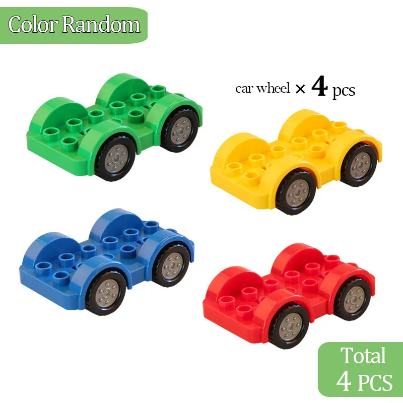 62-310 pieces DIY Building Blocks Bulk Compatible with Duplo Animals
