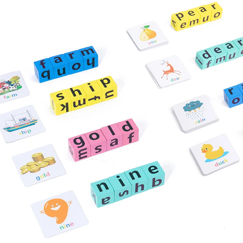Montessori Letter Spelling Words with Cards