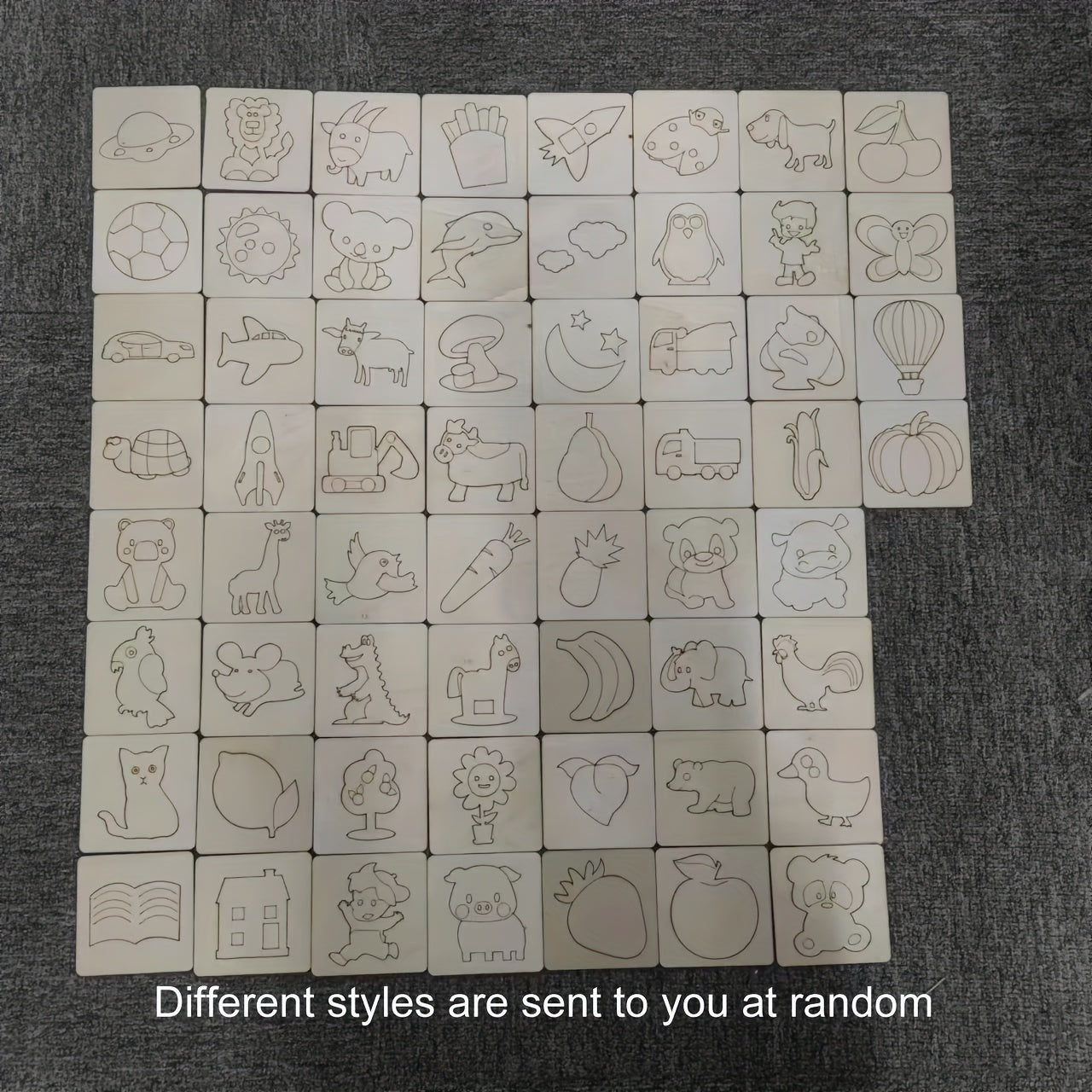 Wooden Drawing Stencils Kit, 20pcs