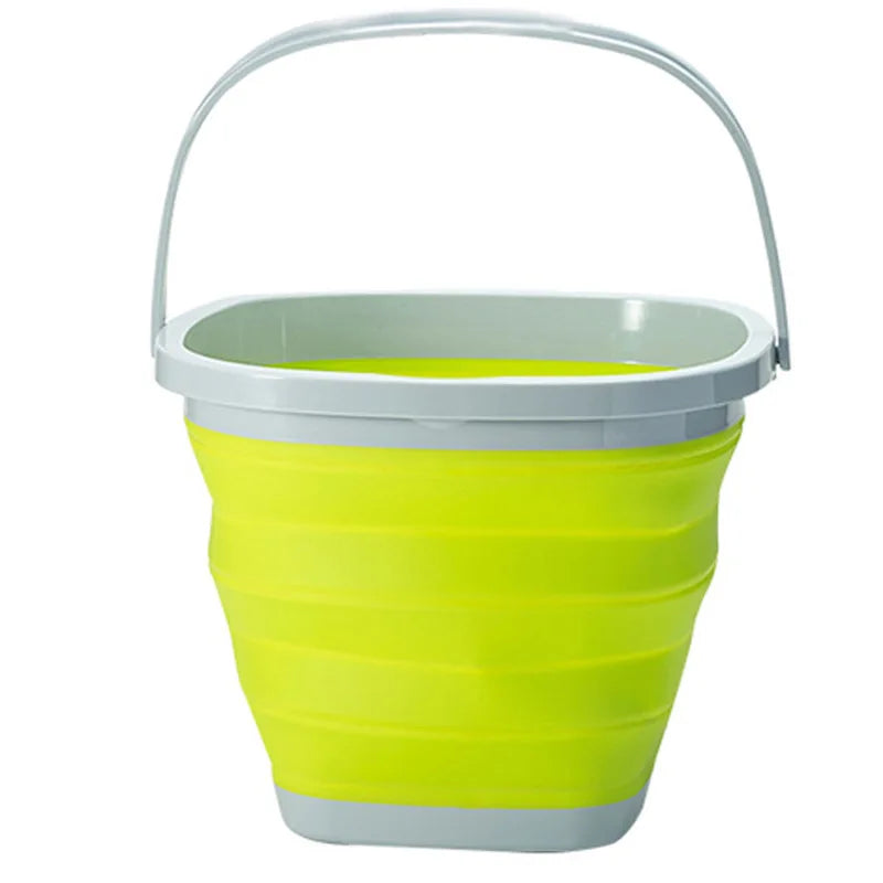 Folding Square Bucket Car Wash Outdoor Fishing Supplies Bathroom Kitchen Camp Bucket 5L/10L/15L