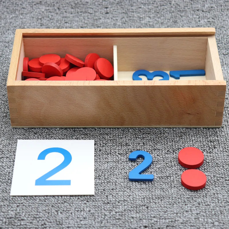 Wooden Montessori Cognitive Card Maths Game