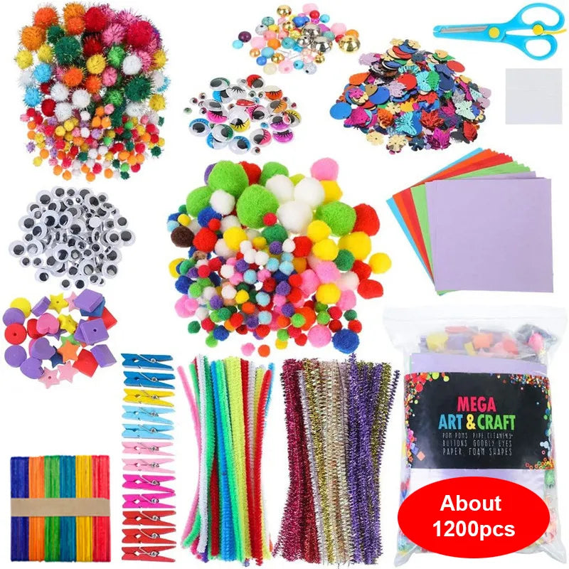 Arts and Crafts Supplies 1200 pieces