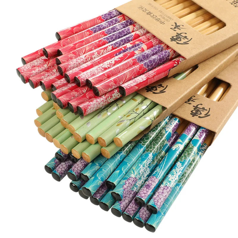 10 Pairs of Wooden Chopsticks