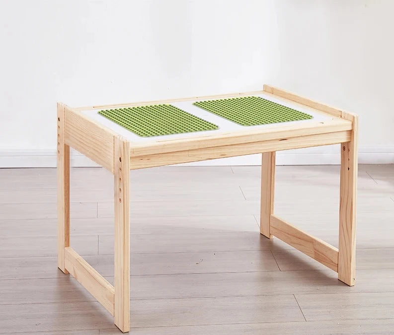 Children's Game Table, Multifunctional Solid Wood Table,