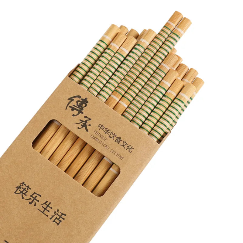 10 Pairs of Wooden Chopsticks