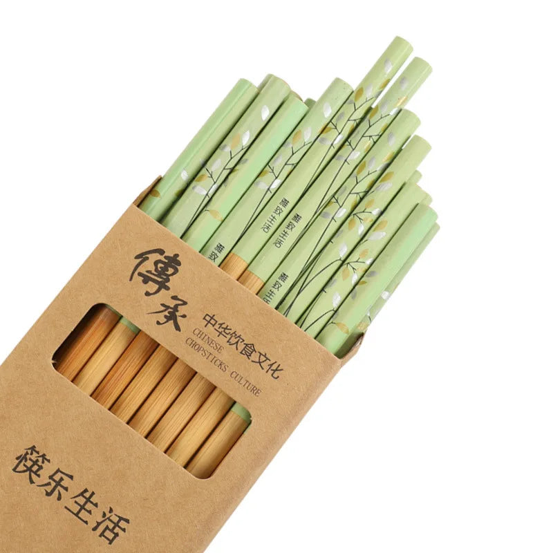 10 Pairs of Wooden Chopsticks