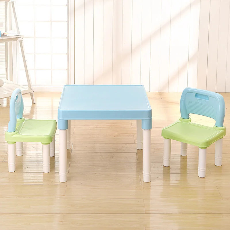 Childrens Kids Plastic Table Chair Set