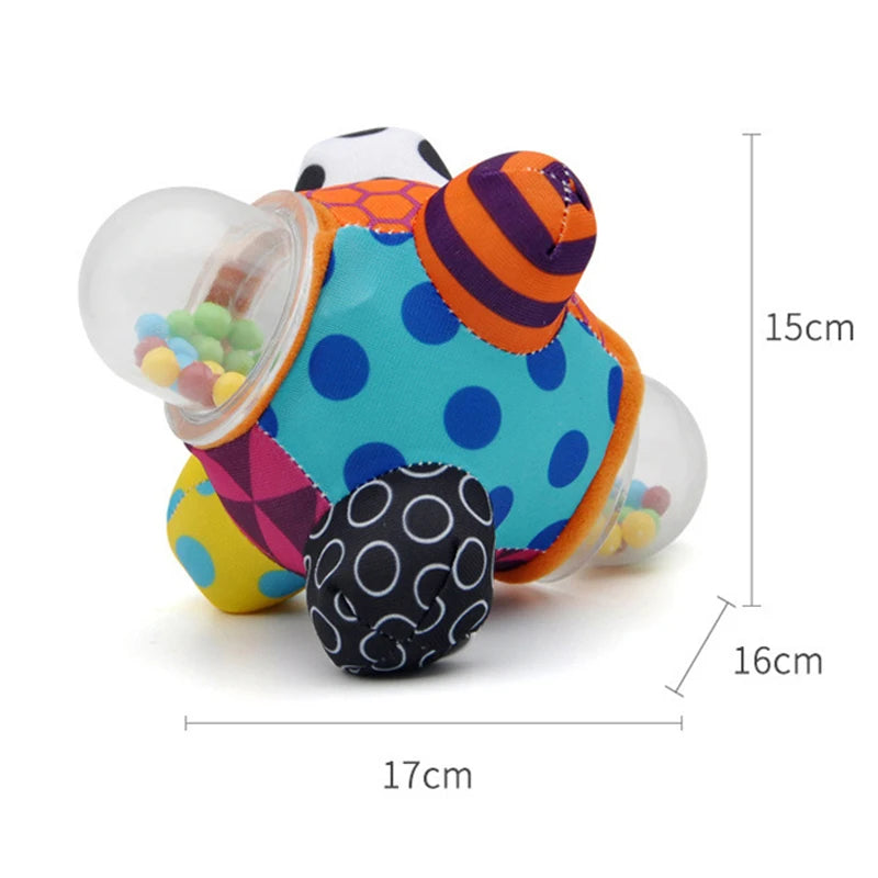 Baby Montessori 0 12 Months Sensory Rattle, Teether, Grasping, Activity Development