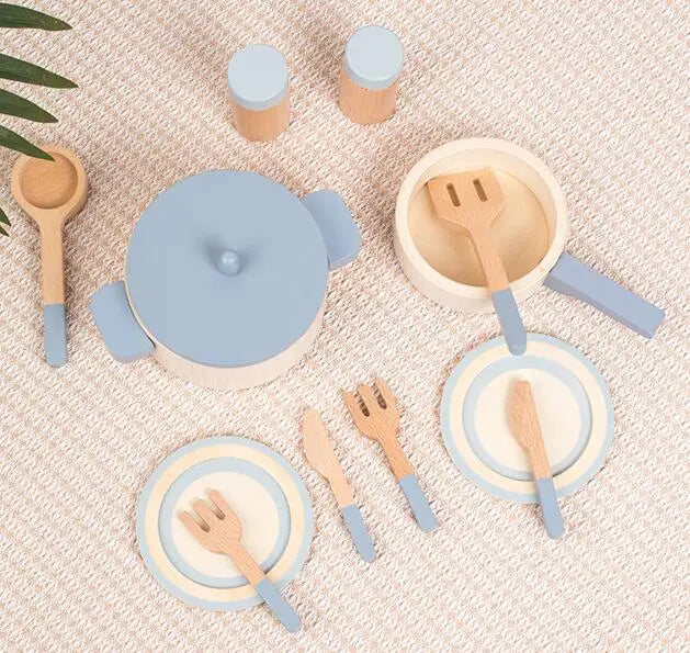 Natural Wood Fruits And Vegetables Cook Play House Simulation Color Toy Preschool Toy Kitchenware Cognitive Wooden Toy Kids Gift