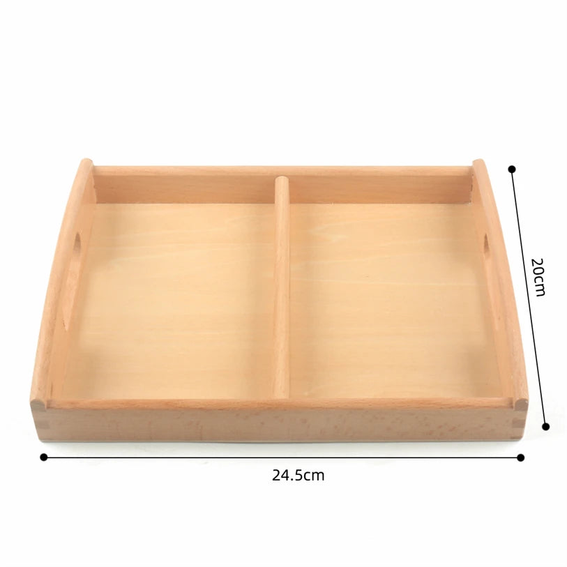 Montessori Wooden Tray, Furniture Educational Material