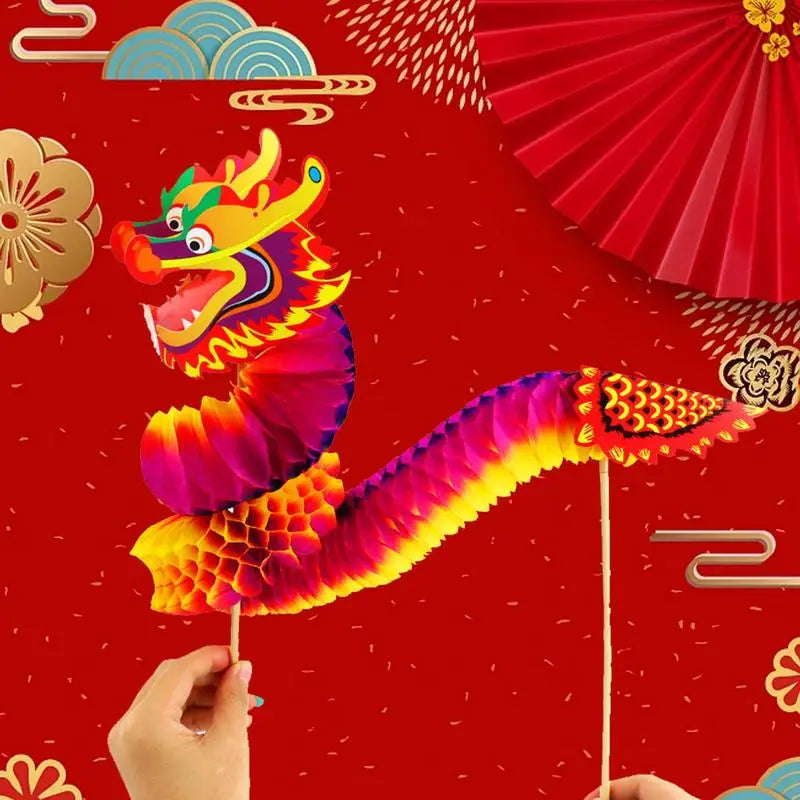 DIY Paper Dragon Craft Chinese New Year