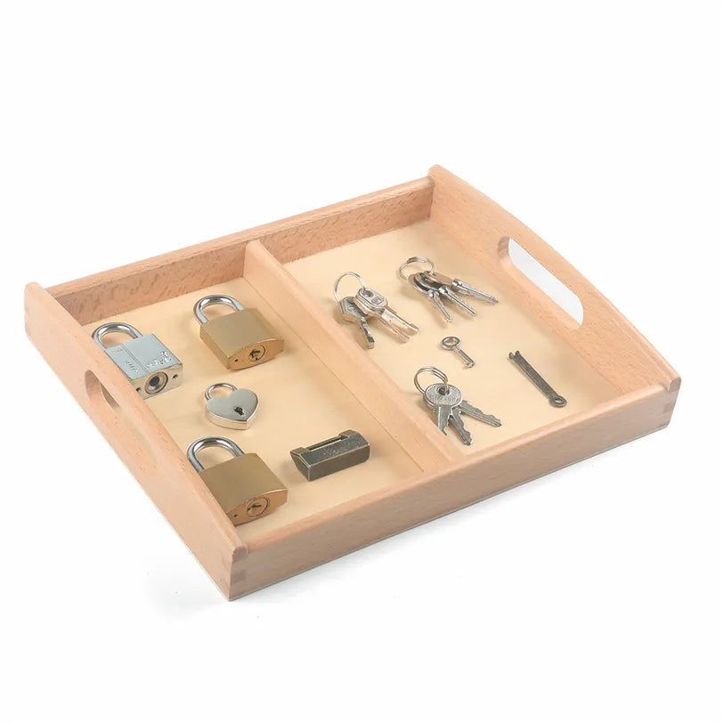 Montessori Wooden Tray, Furniture Educational Material