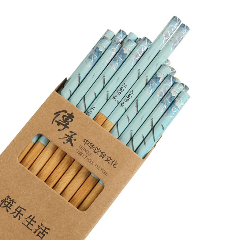 10 Pairs of Wooden Chopsticks