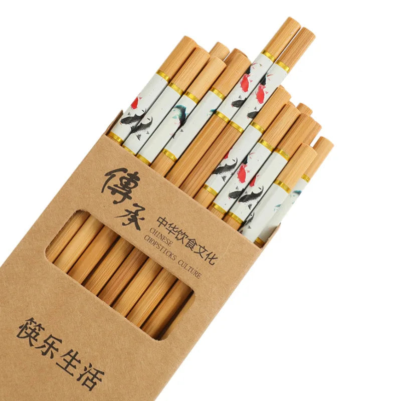 10 Pairs of Wooden Chopsticks