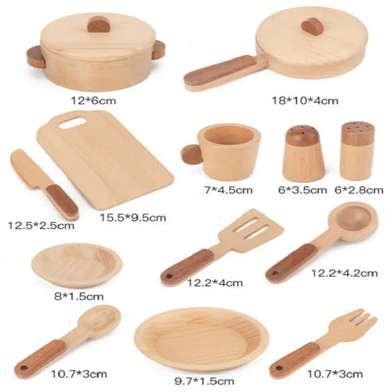 Natural Wood Fruits And Vegetables Cook Play House Simulation Color Toy Preschool Toy Kitchenware Cognitive Wooden Toy Kids Gift