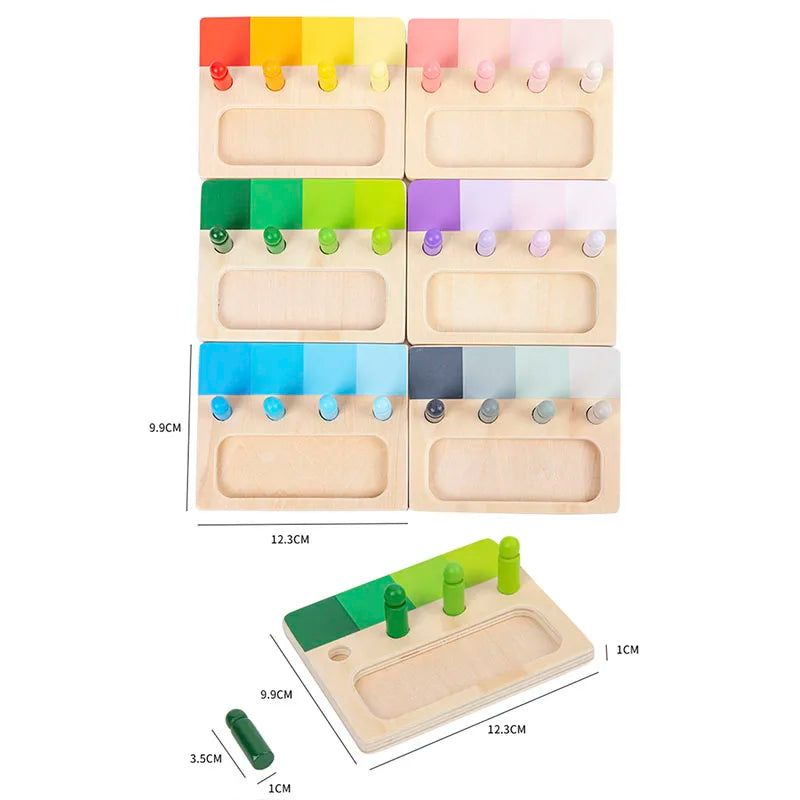 Montessori Peg Board Colour Matching Game