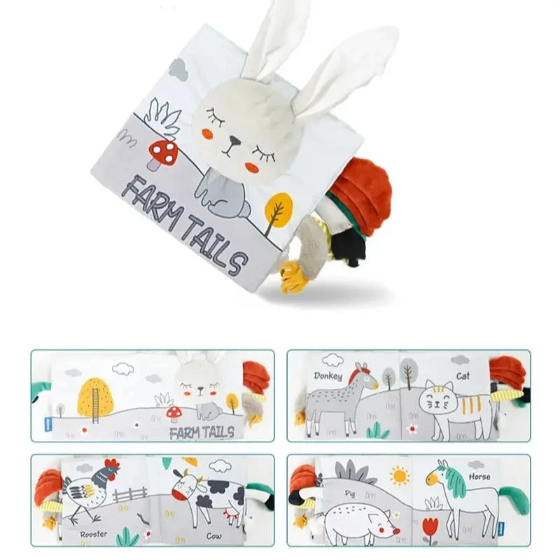 Baby Cloth Books For Babies Development with Montessori Sensory