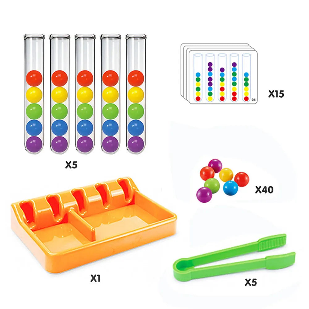 Montessori Rainbow Balls Sorting Educational Toys