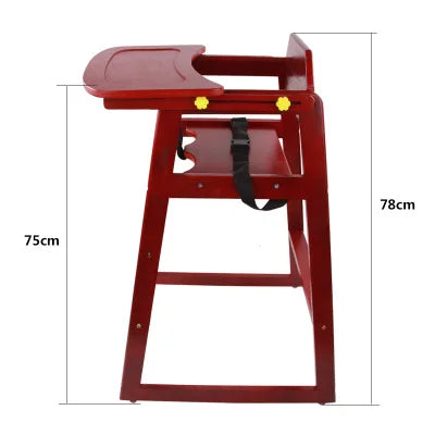 Multifunctional High Chair - Solid Wood