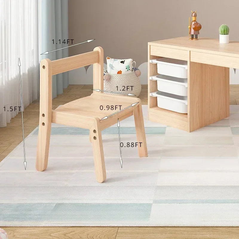 Toy Storage Drawer Organizer for Kids Children Furniture Study Table with Wooden Box Kids Table Storage and Organization
