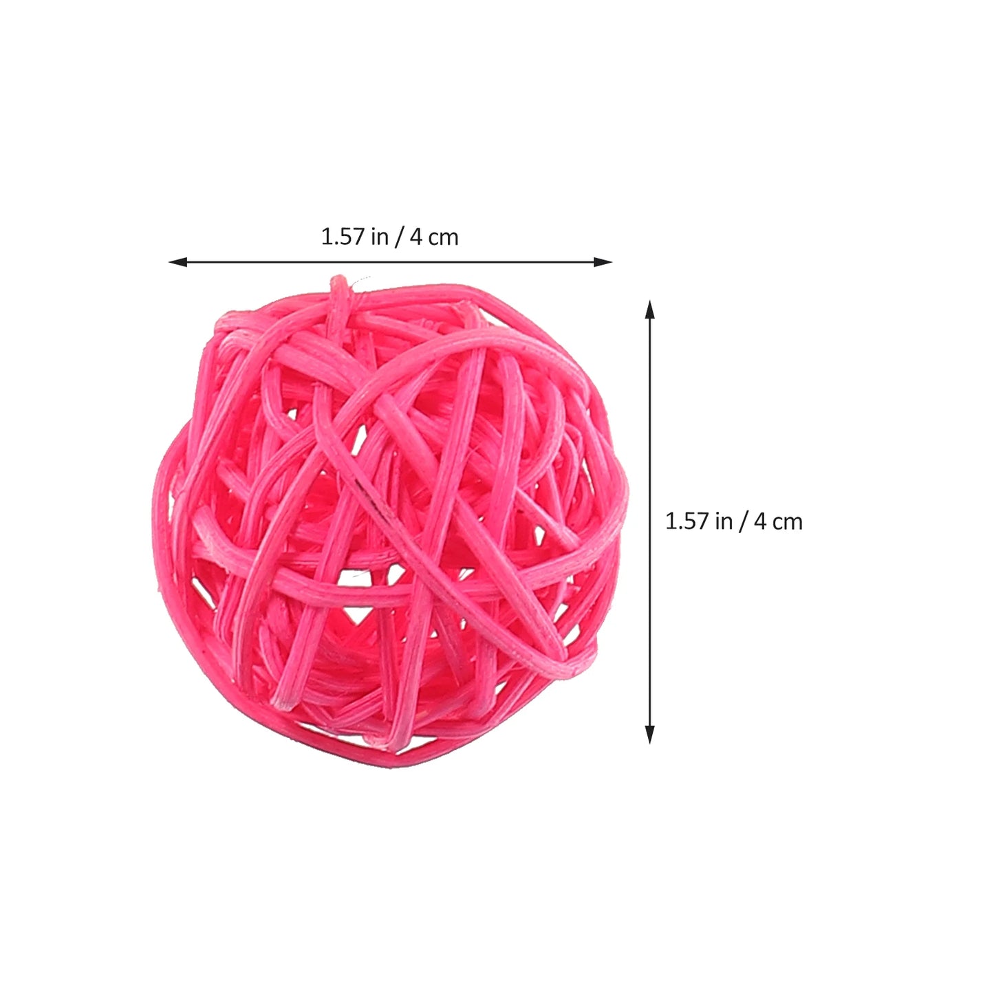 15Pcs Wicker Rattan Balls Loose Parts