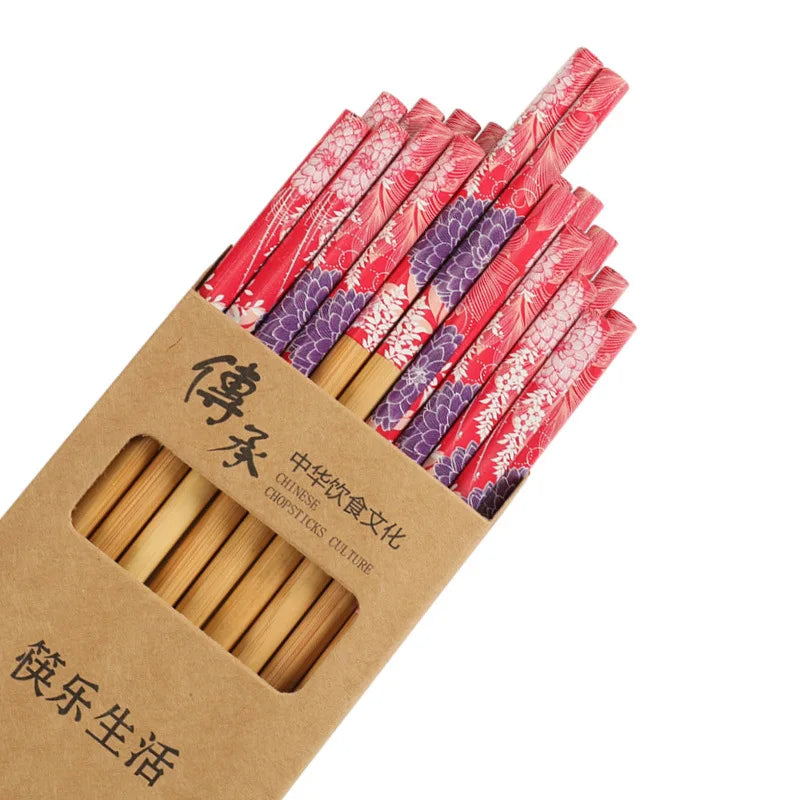 10 Pairs of Wooden Chopsticks