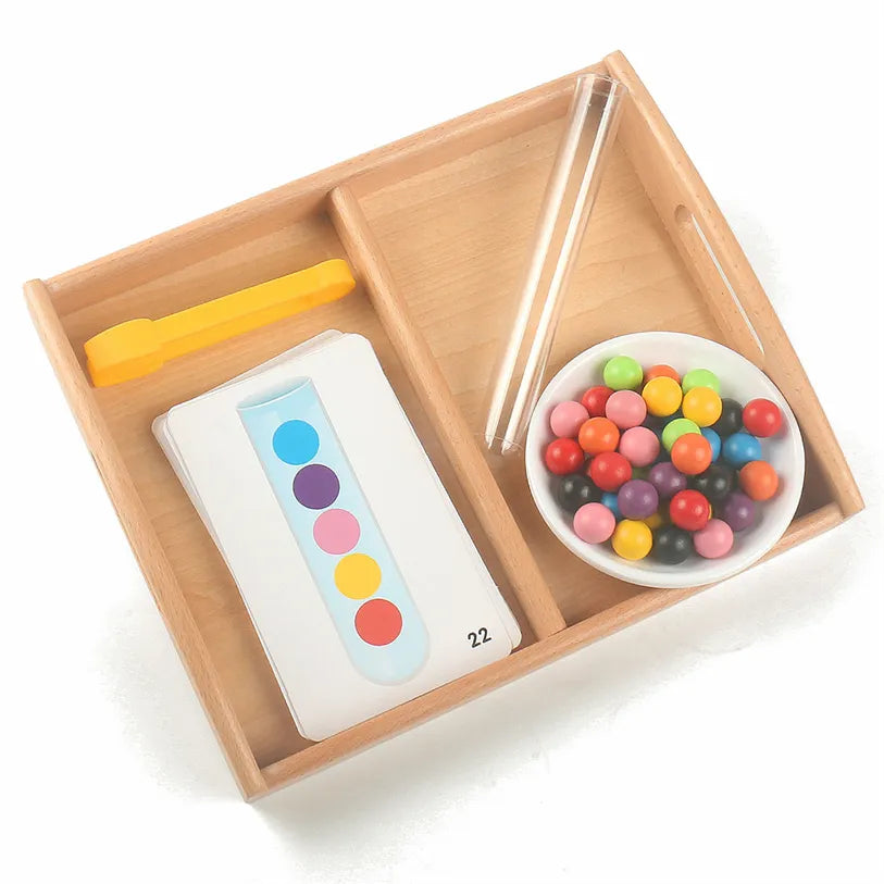 Montessori Wooden Tray, Furniture Educational Material