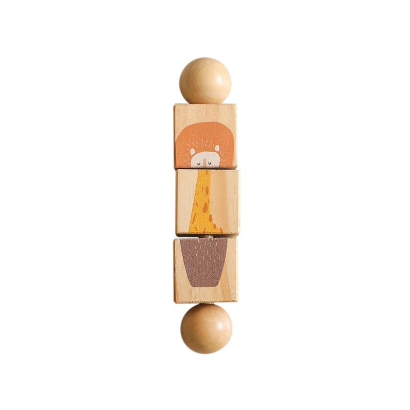 Baby Wooden Montessori Rattle Puzzle