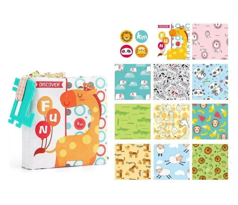 Baby Cloth Books For Babies Development with Montessori Sensory