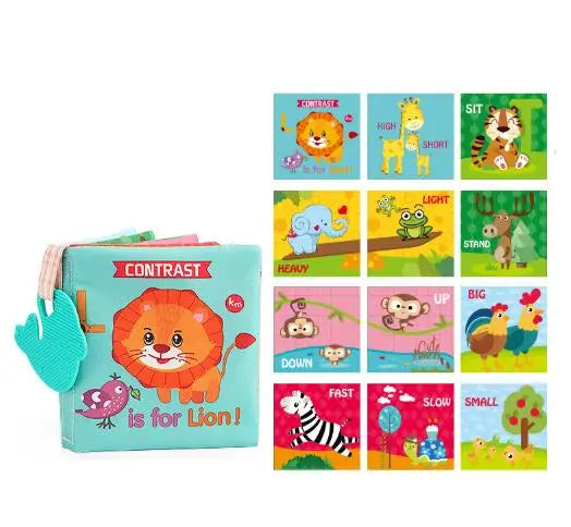 Baby Cloth Books For Babies Development with Montessori Sensory