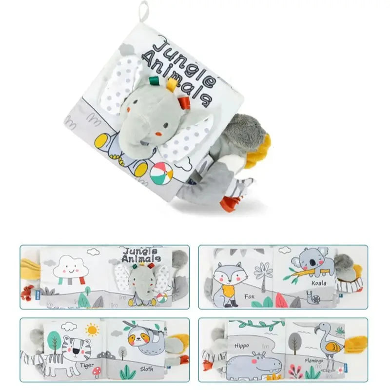 Baby Cloth Books For Babies Development with Montessori Sensory