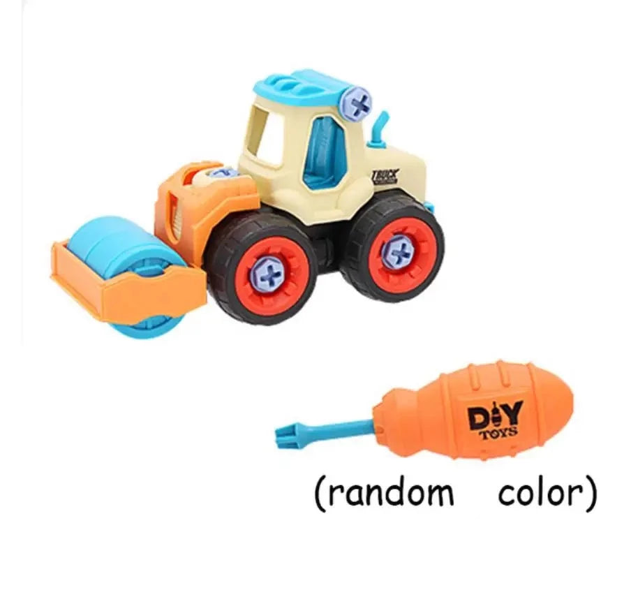 Montessori Nut Disassembly Truck and Excavator Bulldozer