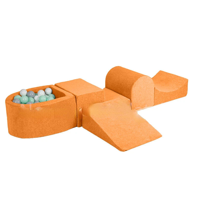 Commercial Eco Foam Indoor Climbing Set with Ball Pit