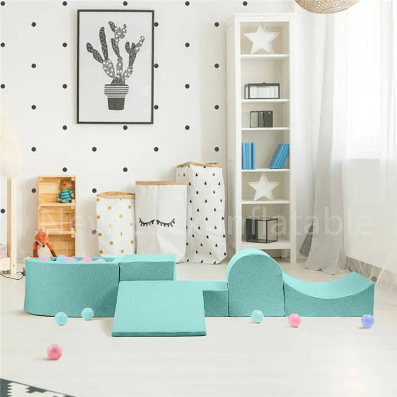 Commercial Eco Foam Indoor Climbing Set with Ball Pit