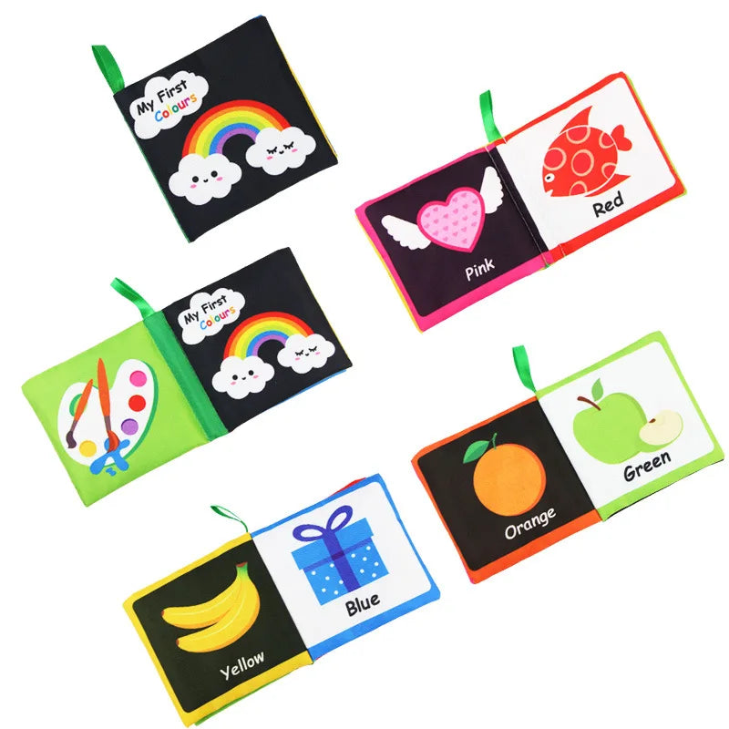 Baby Cloth Books For Babies Development with Montessori Sensory