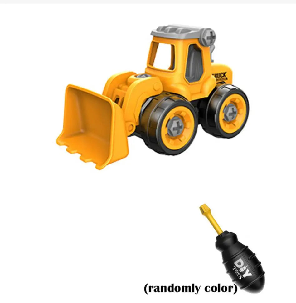 Montessori Nut Disassembly Truck and Excavator Bulldozer