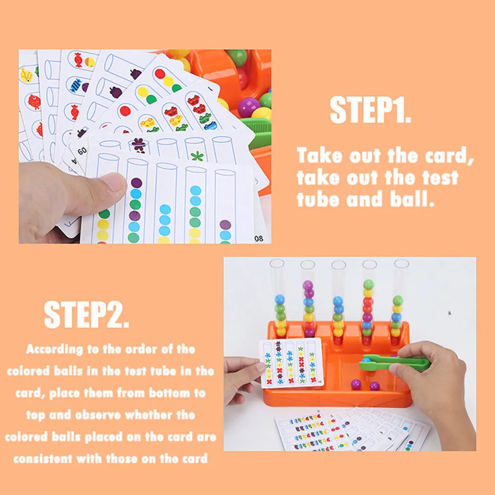 Montessori Rainbow Balls Sorting Educational Toys
