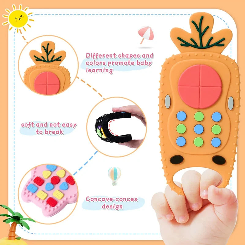 0 12 Months Montessori Teether Toys