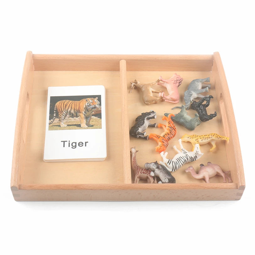 Montessori Wooden Tray, Furniture Educational Material
