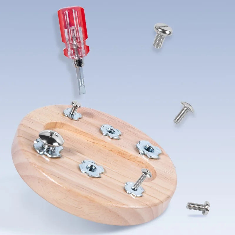 Wooden Screw Driver Board - Nuts Screw Bolts Montessori Board