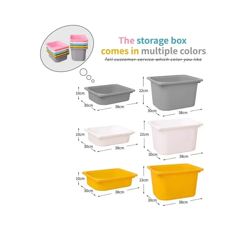 Toy Storage Drawer Organizer for Kids Children Furniture Study Table with Wooden Box Kids Table Storage and Organization