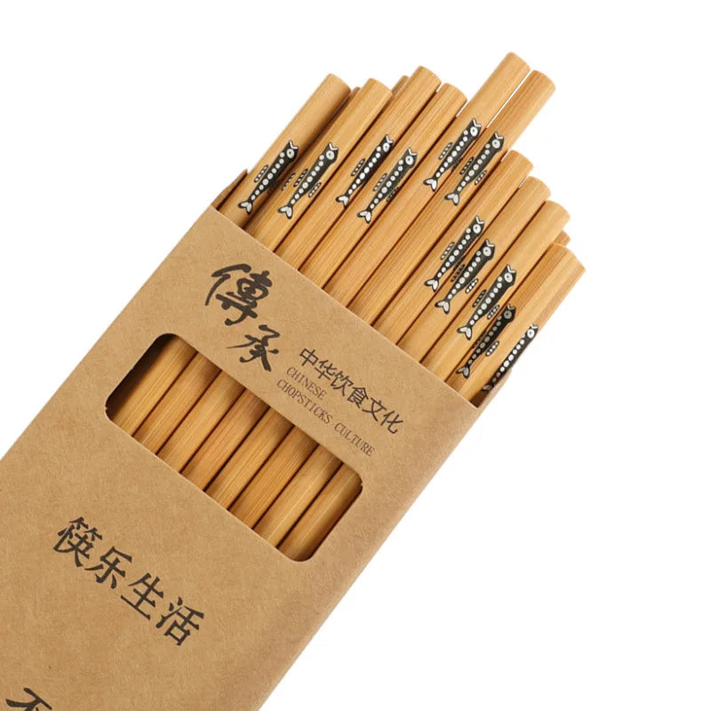 10 Pairs of Wooden Chopsticks