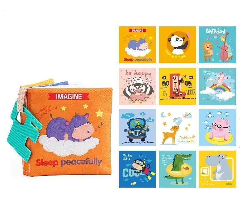 Baby Cloth Books For Babies Development with Montessori Sensory