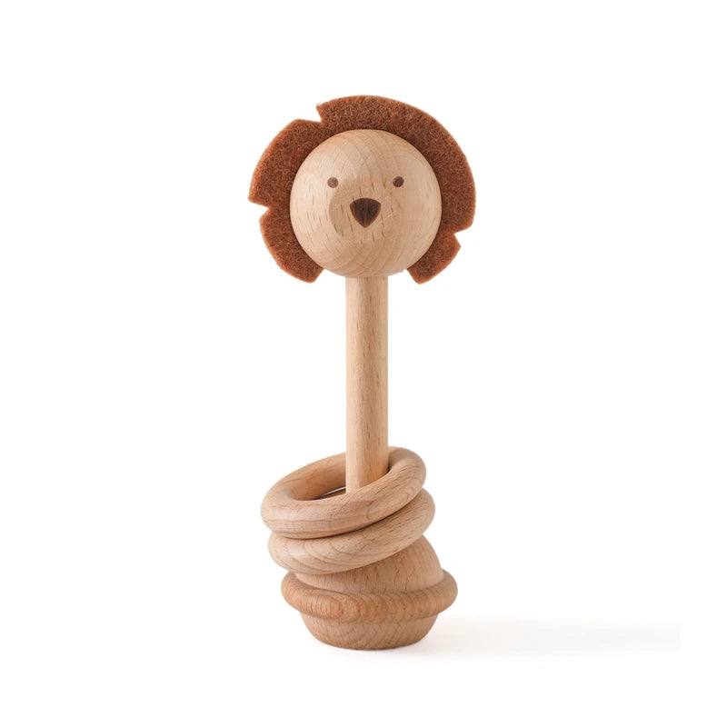 Baby Wooden Montessori Rattle Puzzle