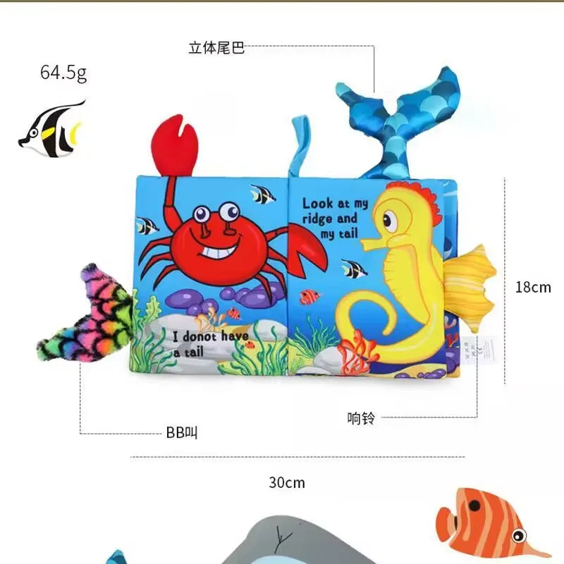 Baby Cloth Books For Babies Development with Montessori Sensory