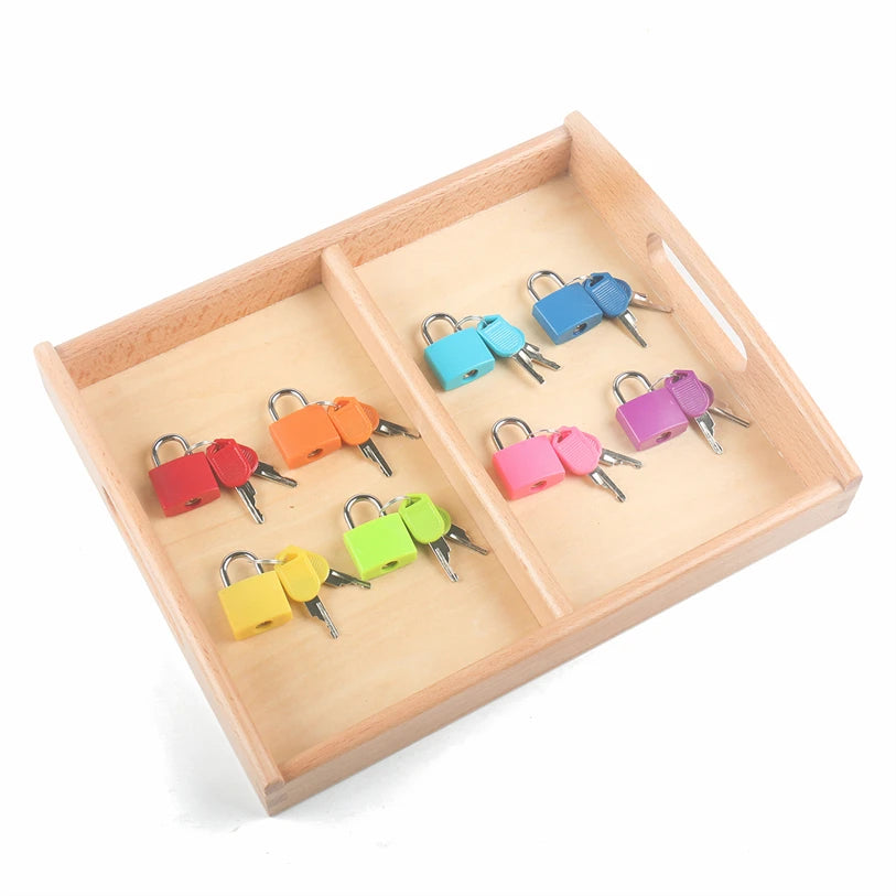 Montessori Wooden Tray, Furniture Educational Material