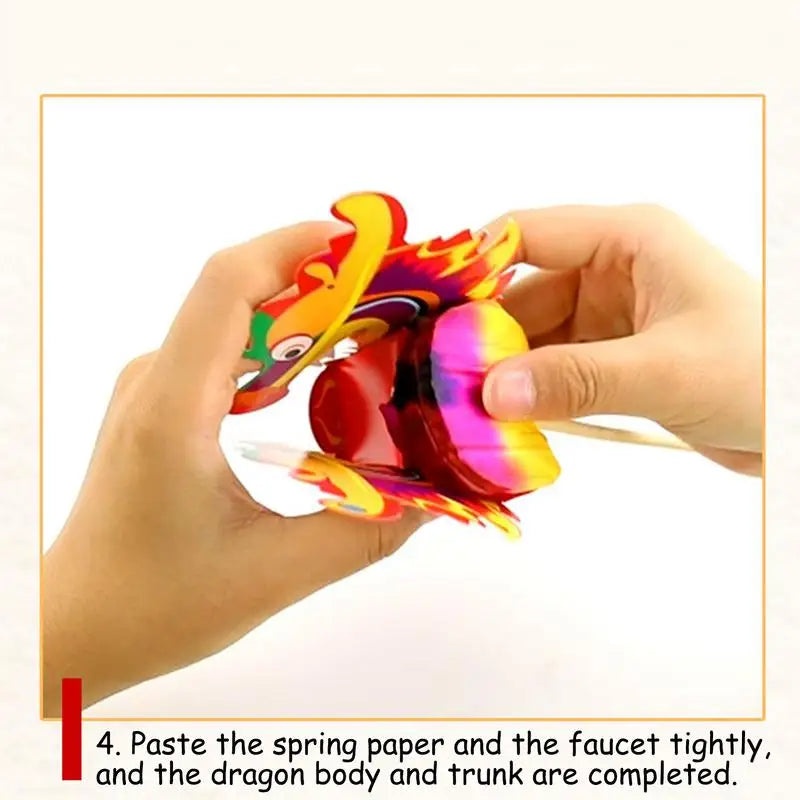 DIY Paper Dragon Craft Chinese New Year