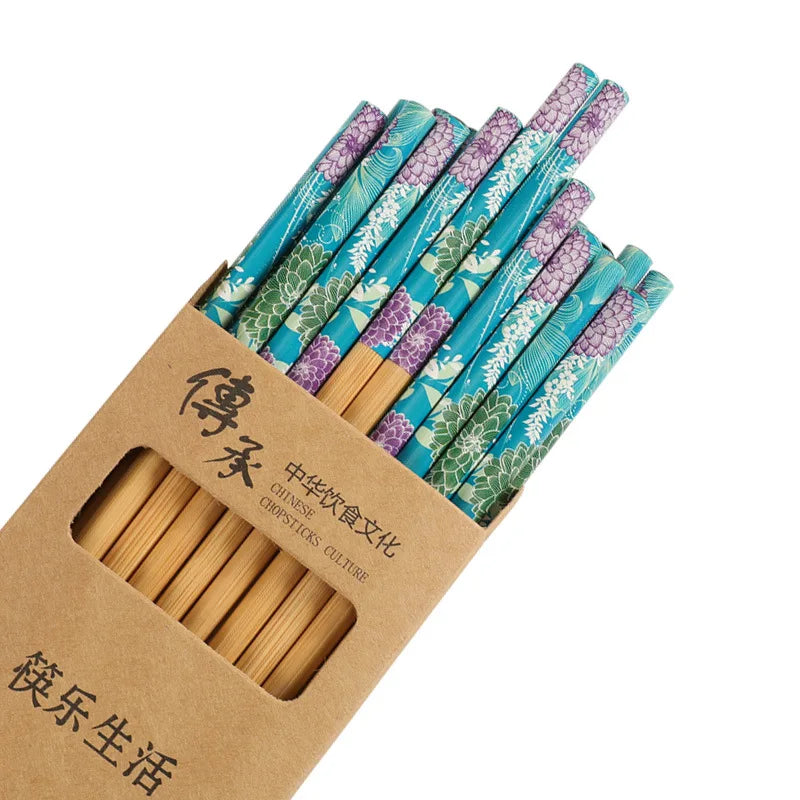 10 Pairs of Wooden Chopsticks