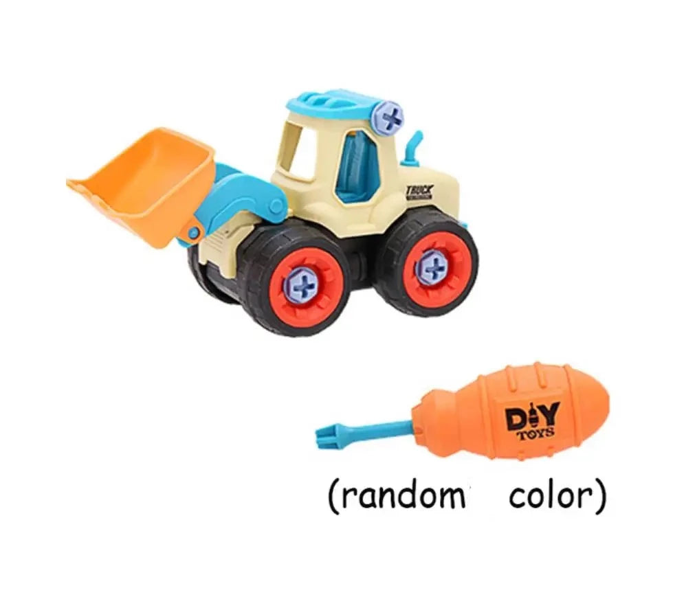 Montessori Nut Disassembly Truck and Excavator Bulldozer