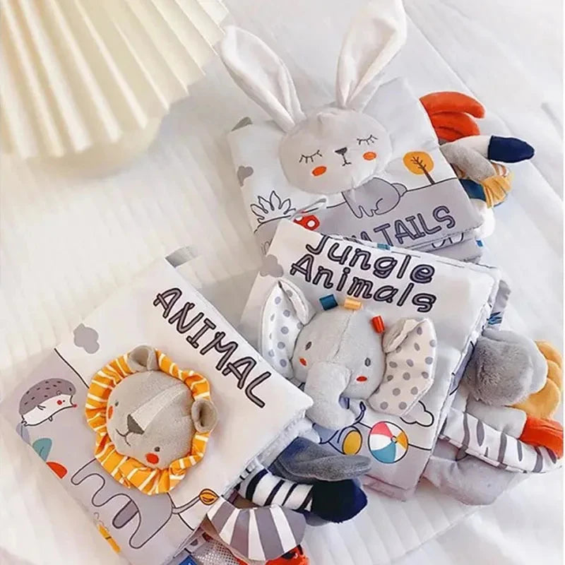 Baby Cloth Books For Babies Development with Montessori Sensory